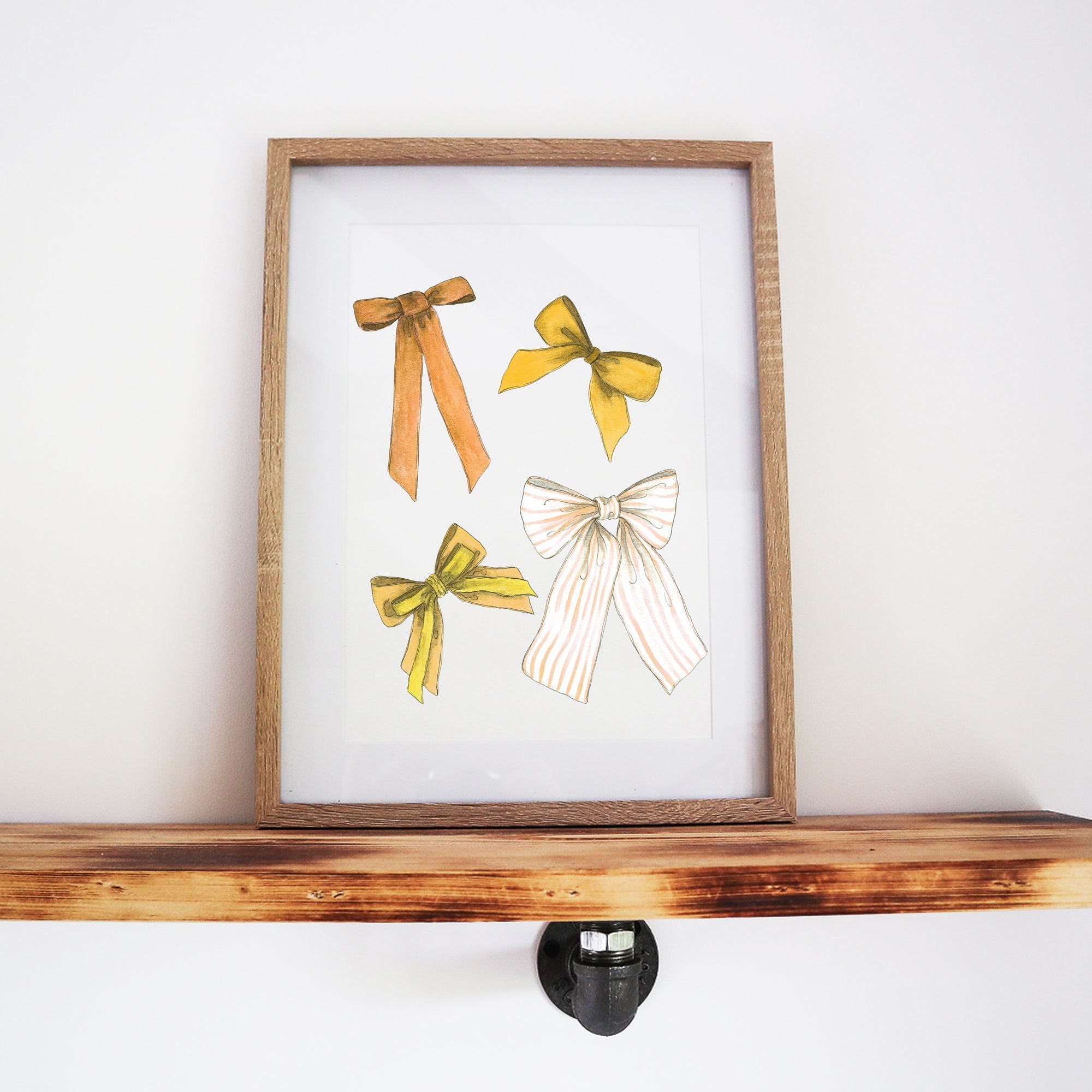 Yellow Bountiful Bows Print