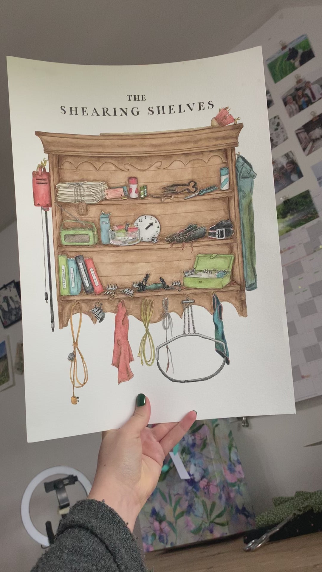 The Shearing Shelves Print