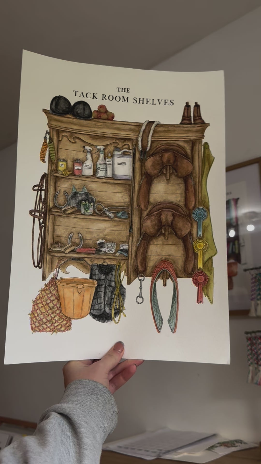 The Tack Room Shelves Print