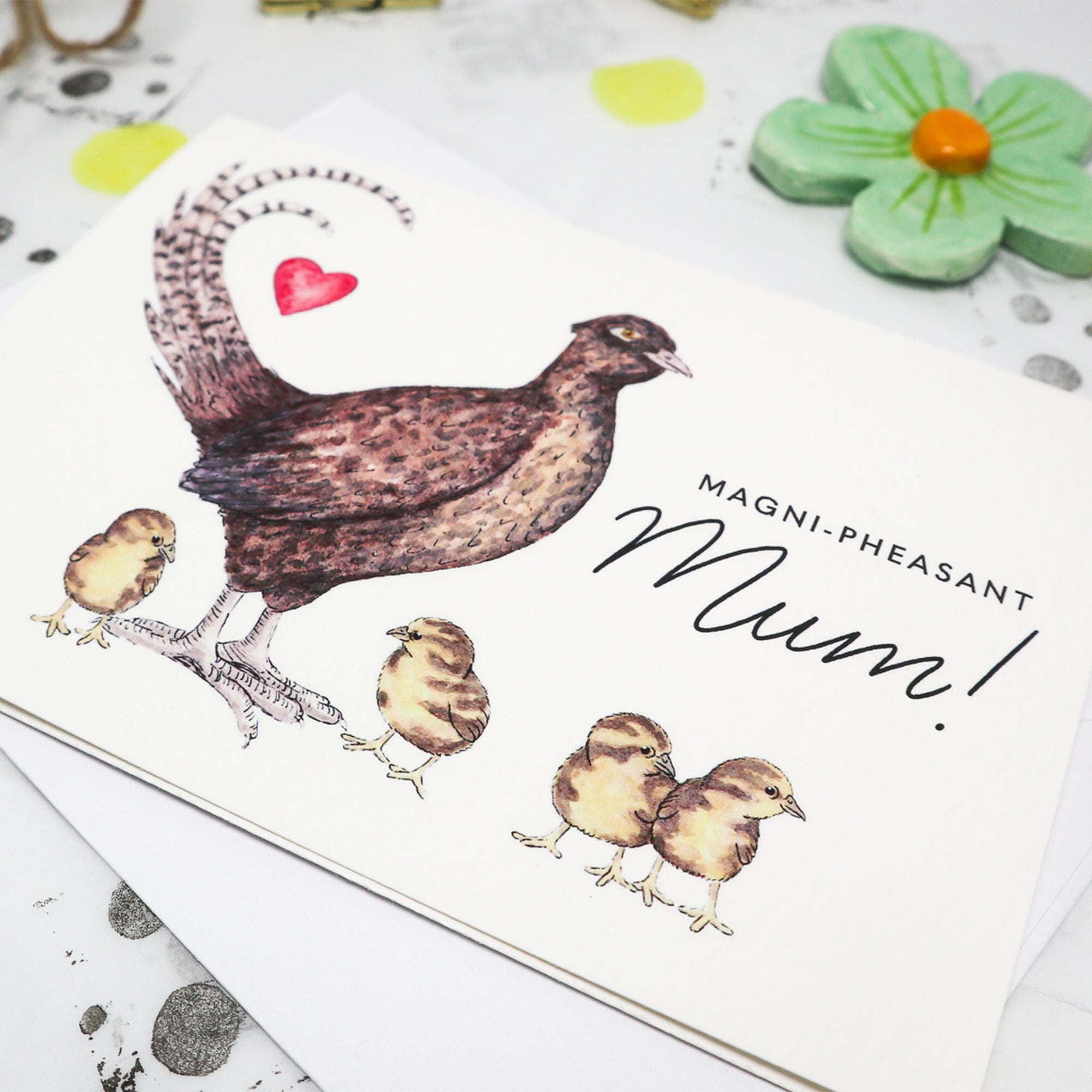 Magni-Pheasant Mum Card