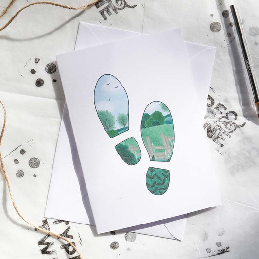 Countryside Footprints Card