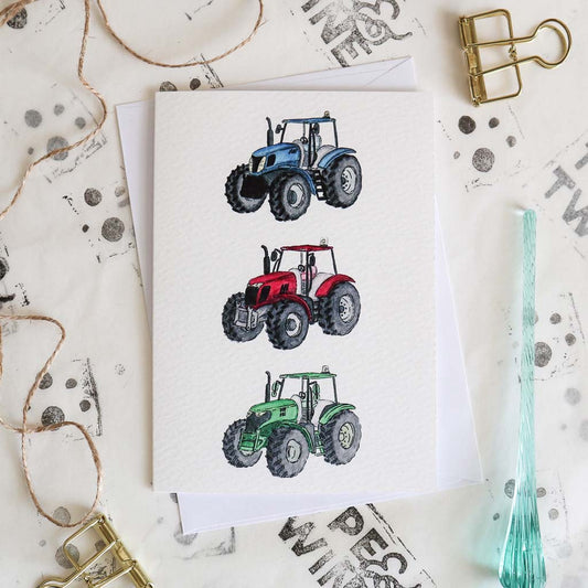 The Big Three Tractor Card