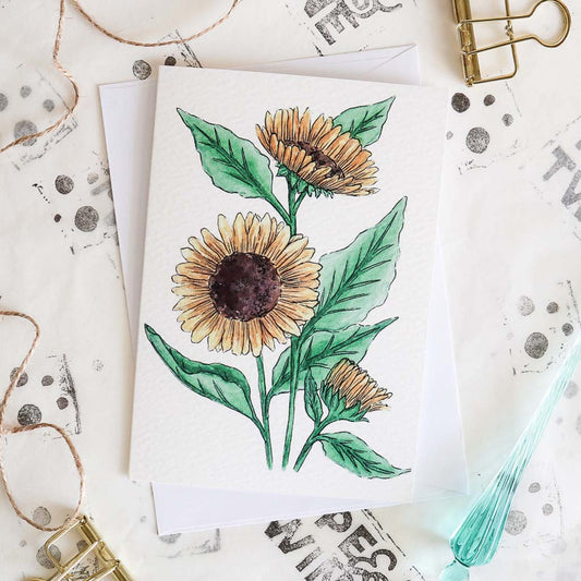 Sunflower Card