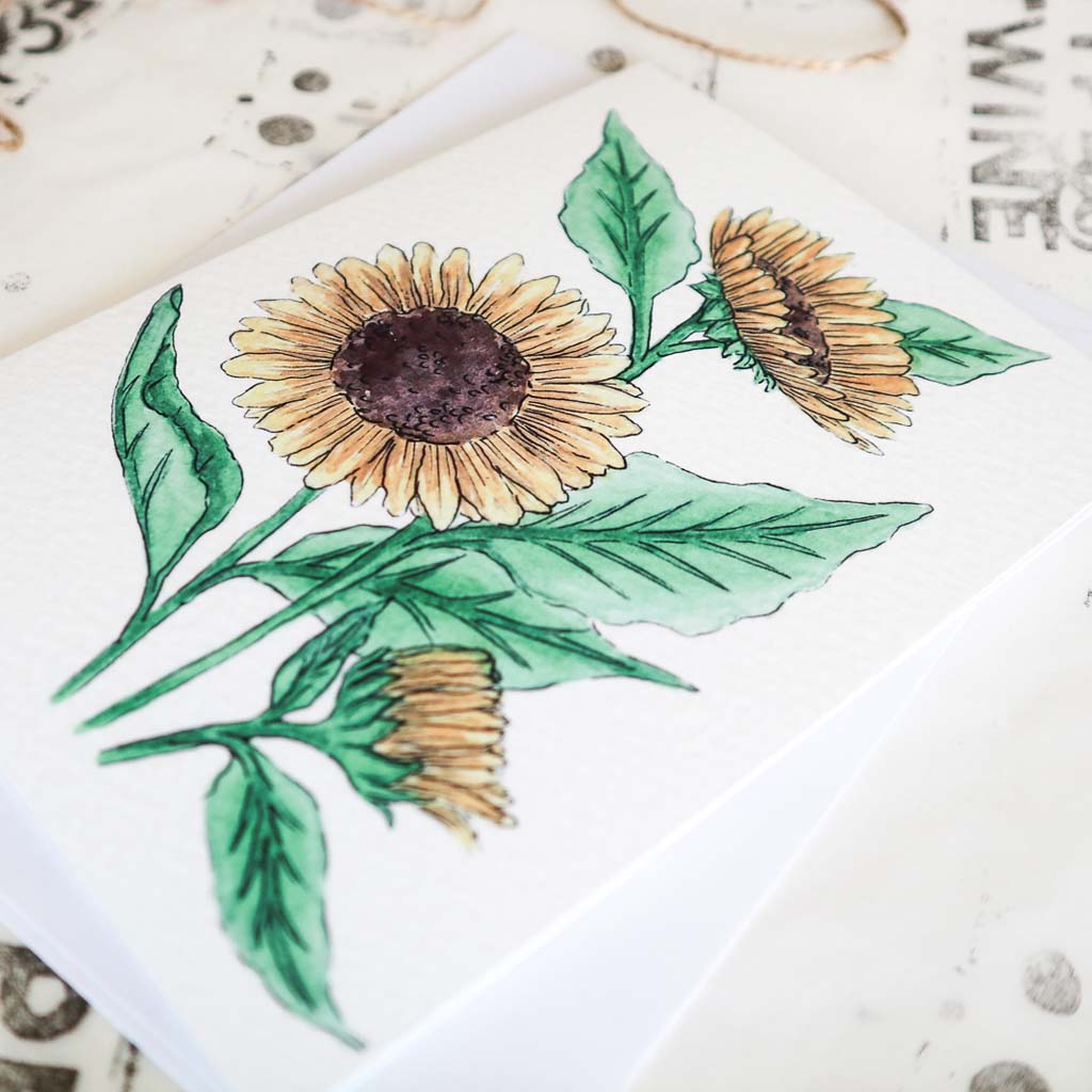 Sunflower Card