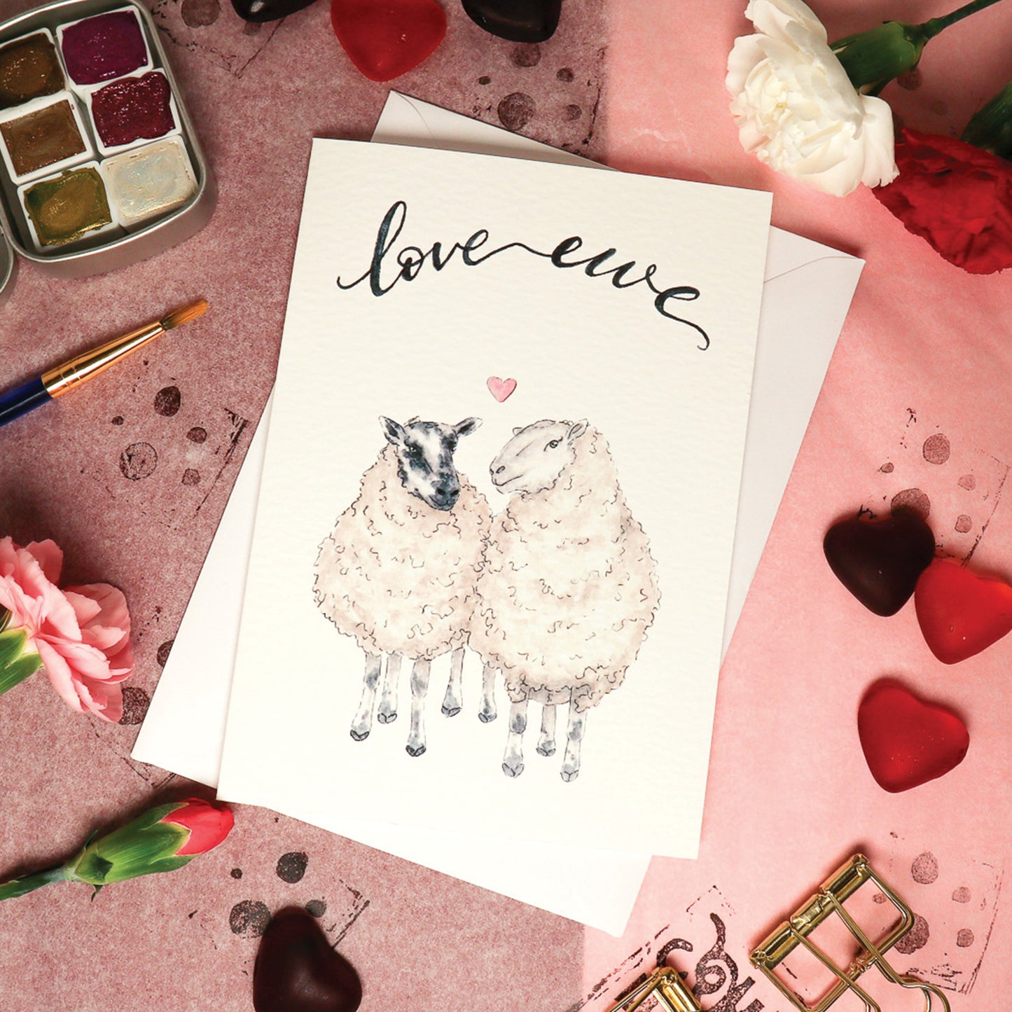 Love Ewe Sheep Card