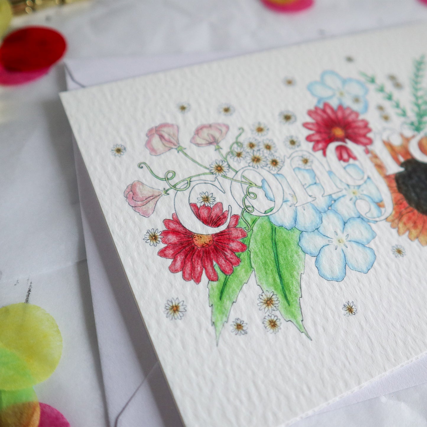 Floral Congrats Card