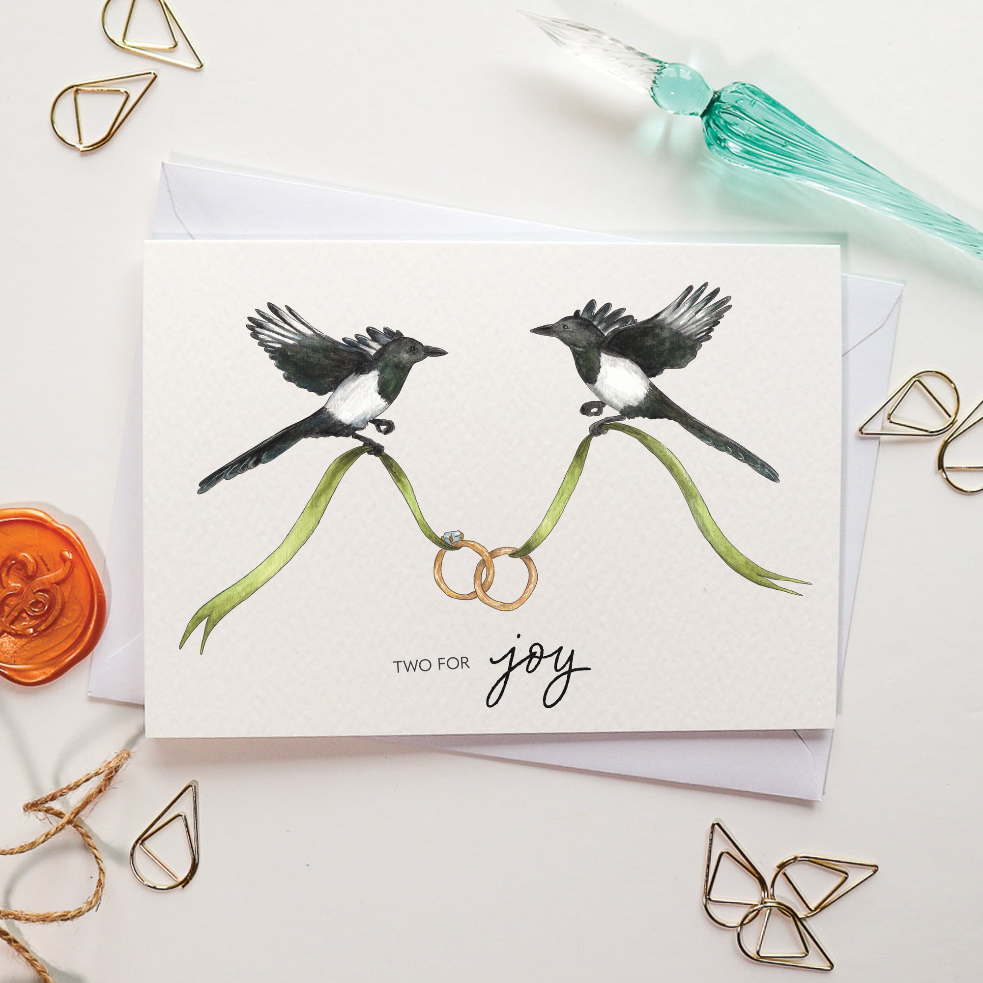 Two for Joy Magpie Card