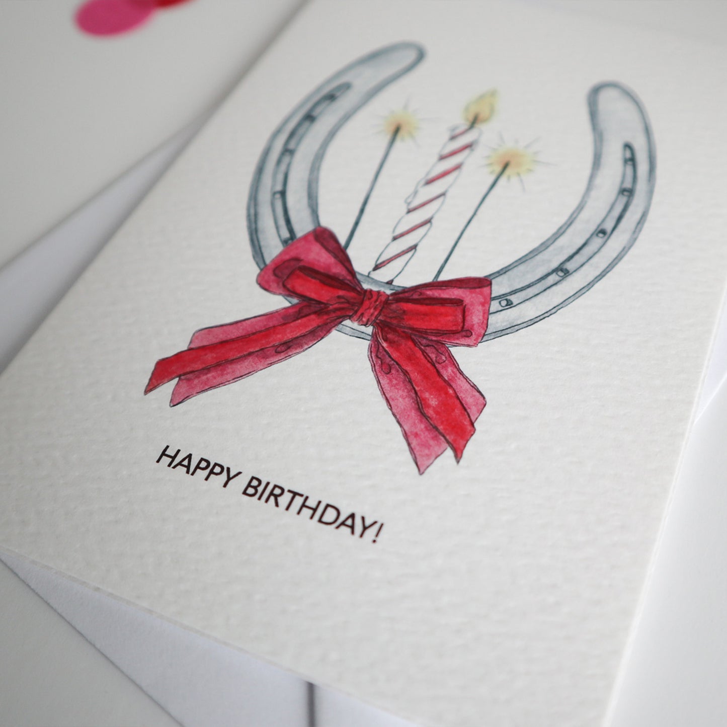 Horseshoe Birthday Card