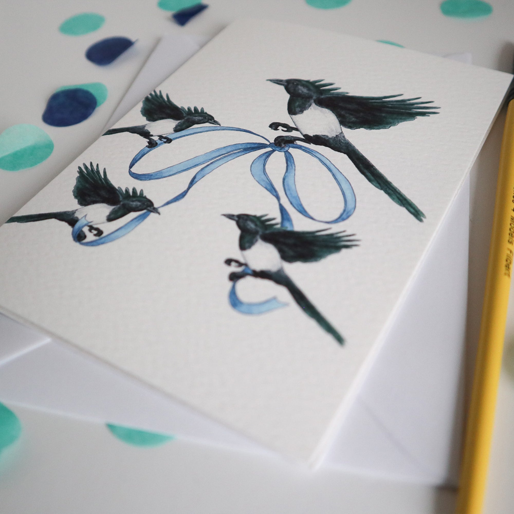 Four for a Boy Magpie Card