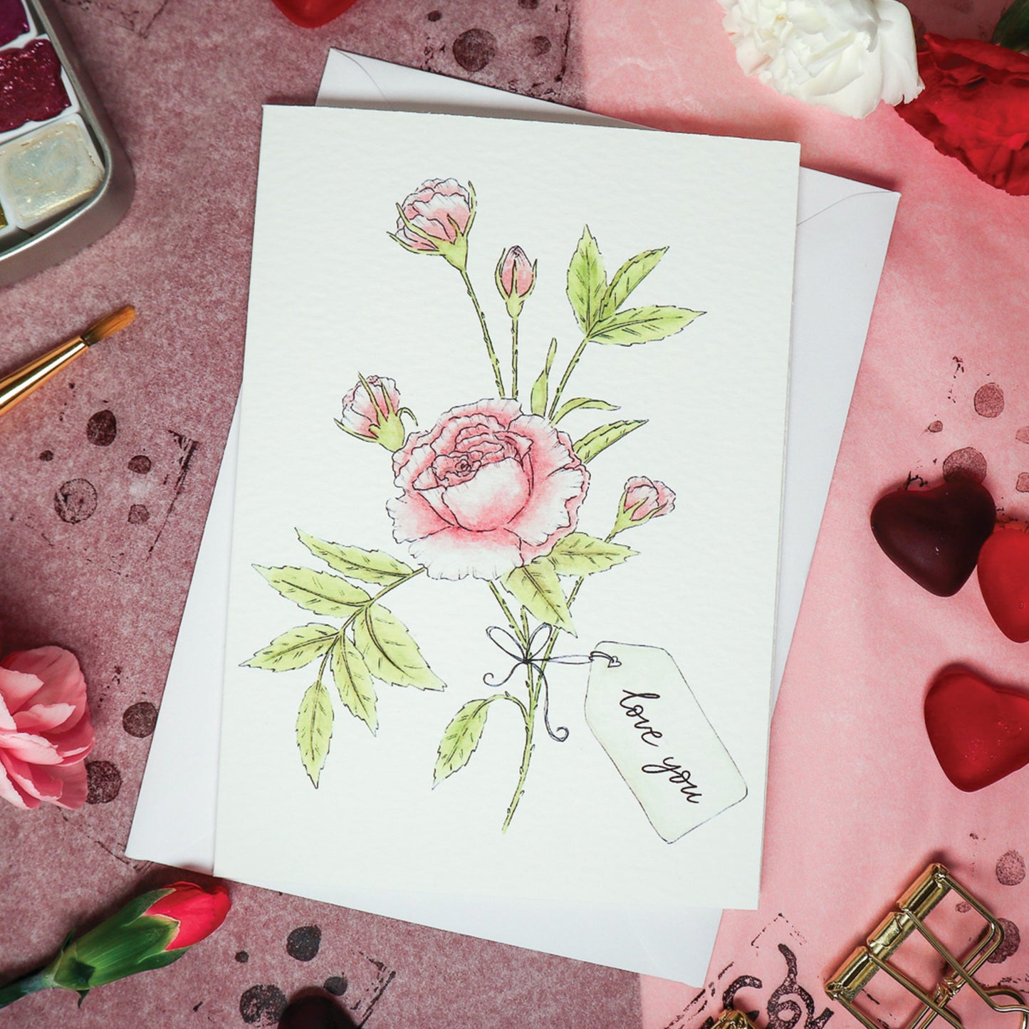 Gifted Rose Card