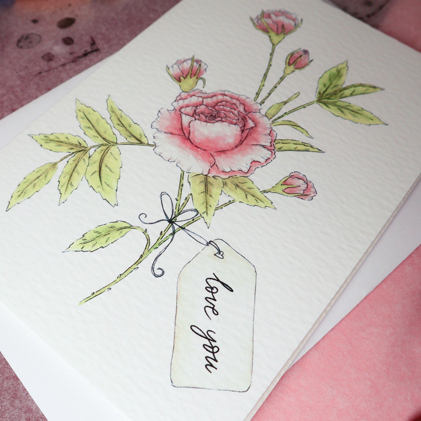 Gifted Rose Card