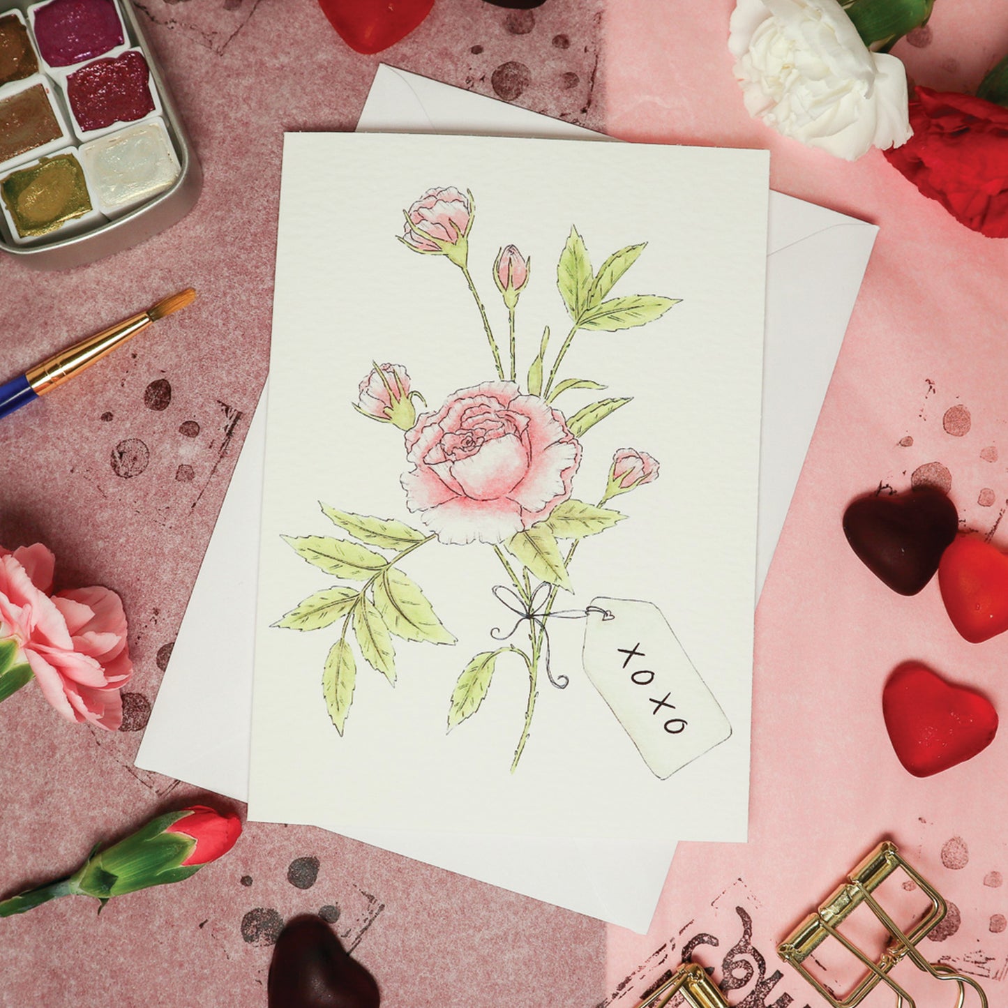 Gifted Rose Card