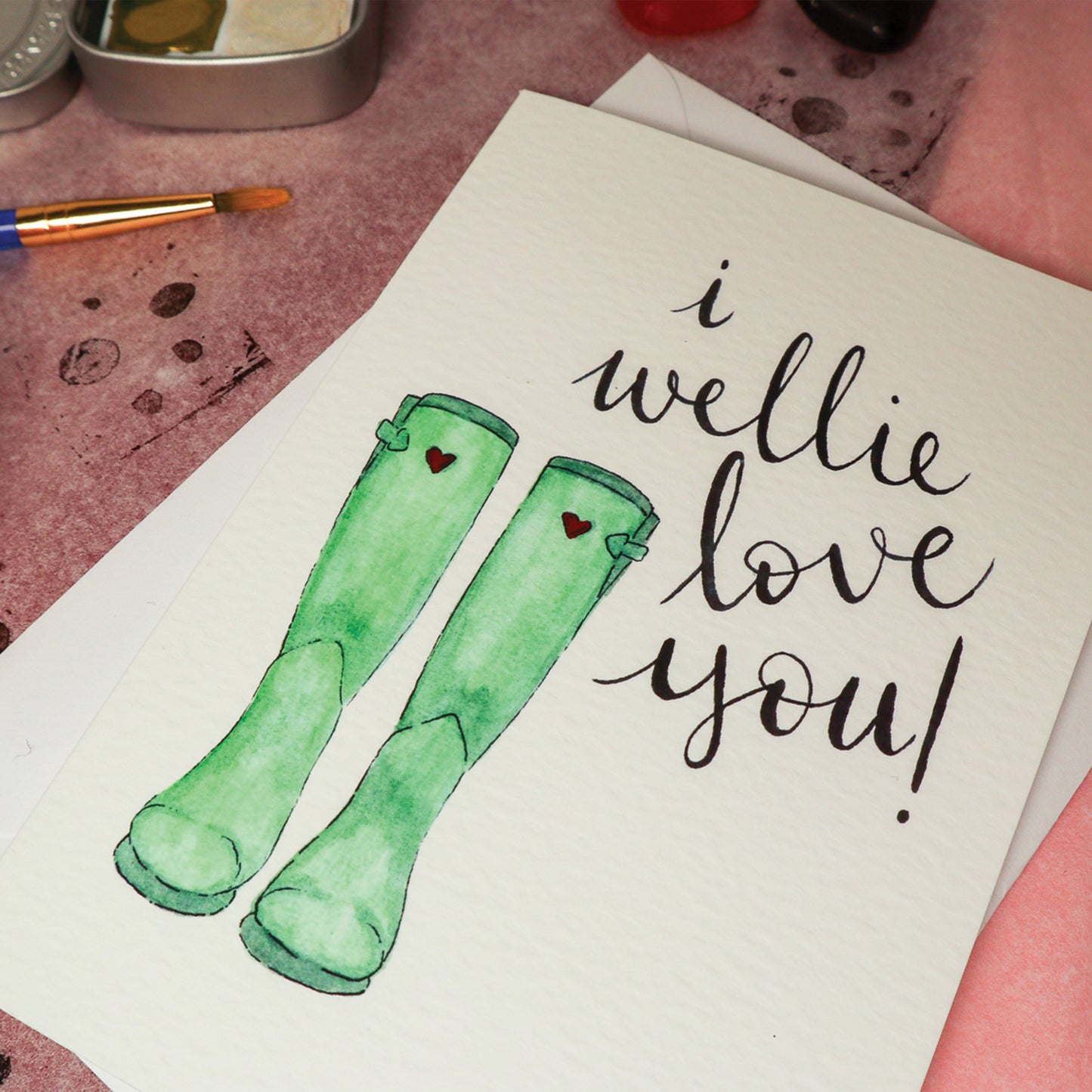 I Wellie Love You Card