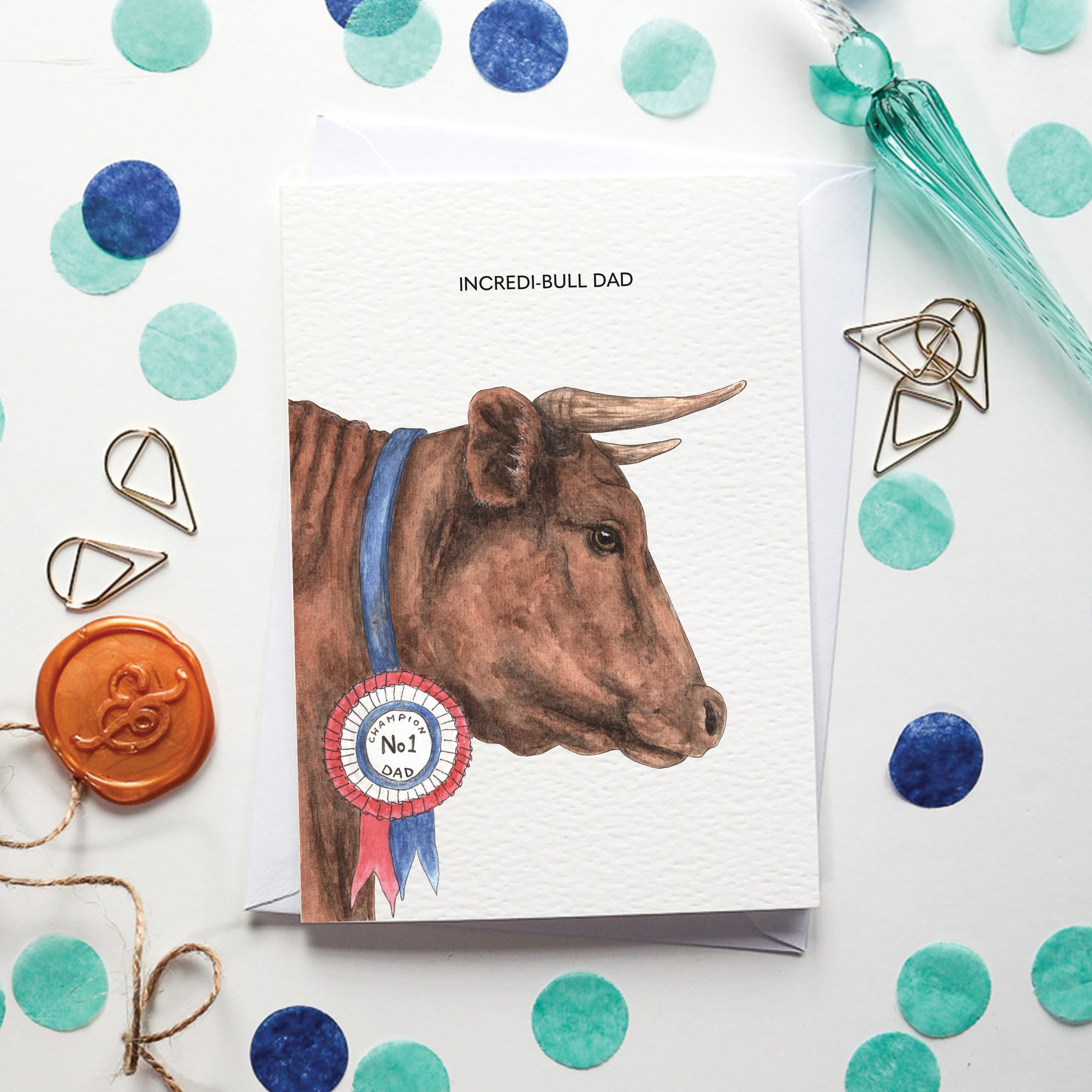 Incredi-bull Dad Card