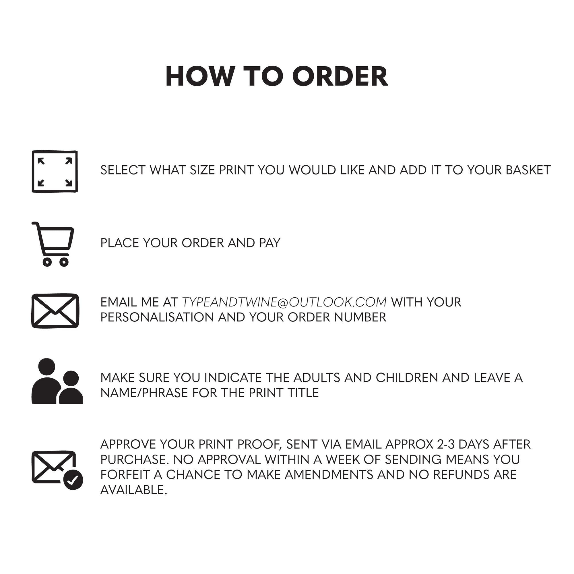 Teddy Bear Family Personalised Print