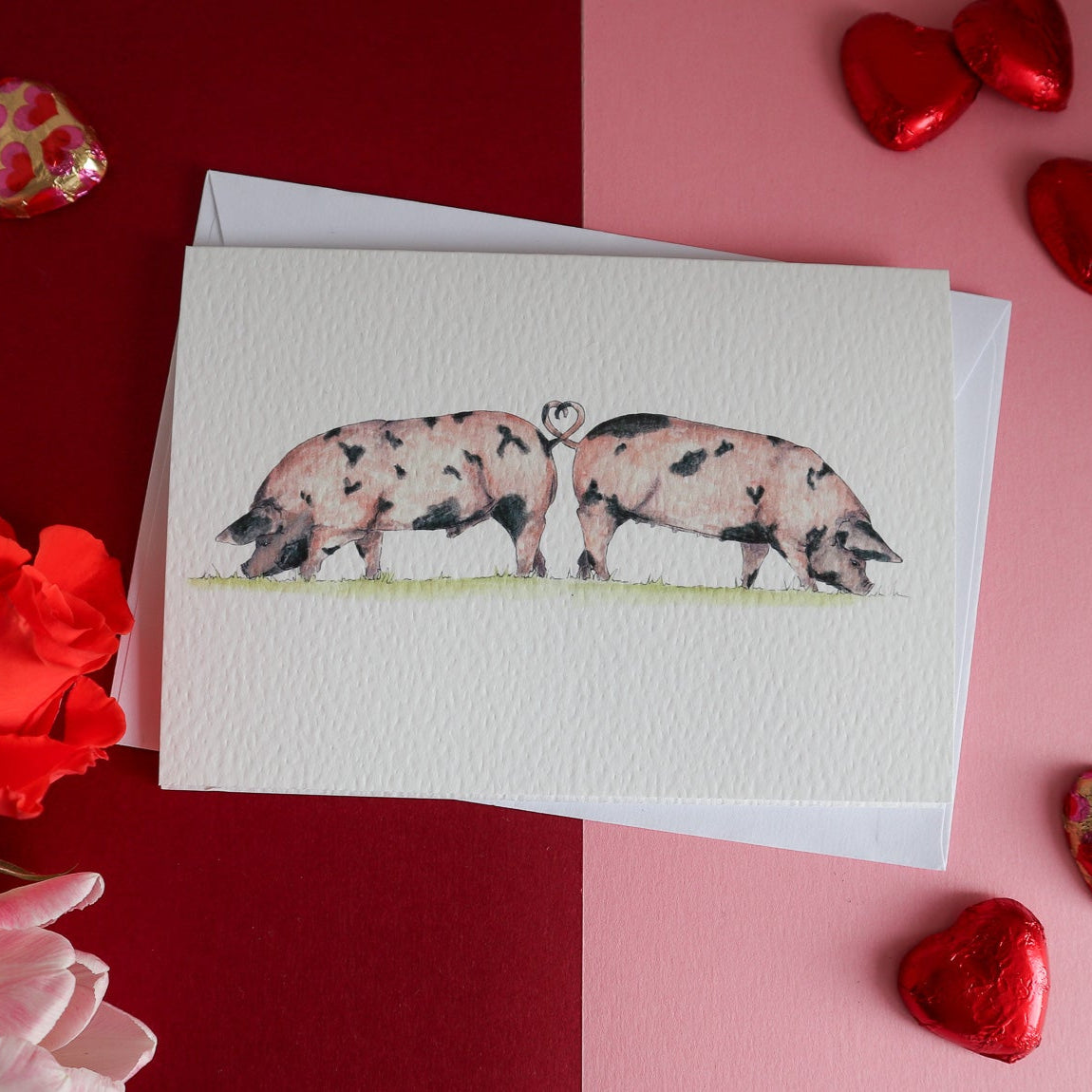 Love Pigs Card