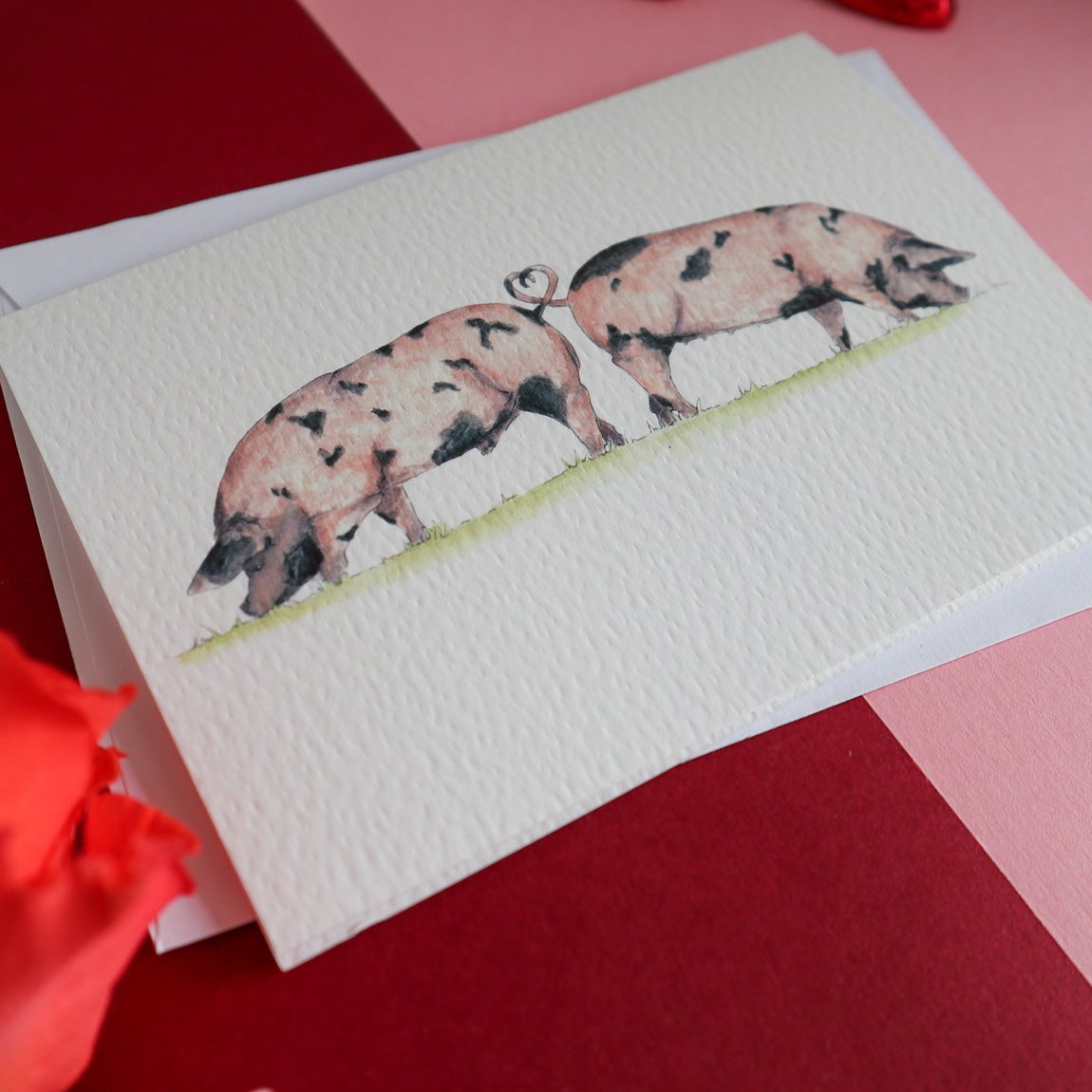 Love Pigs Card