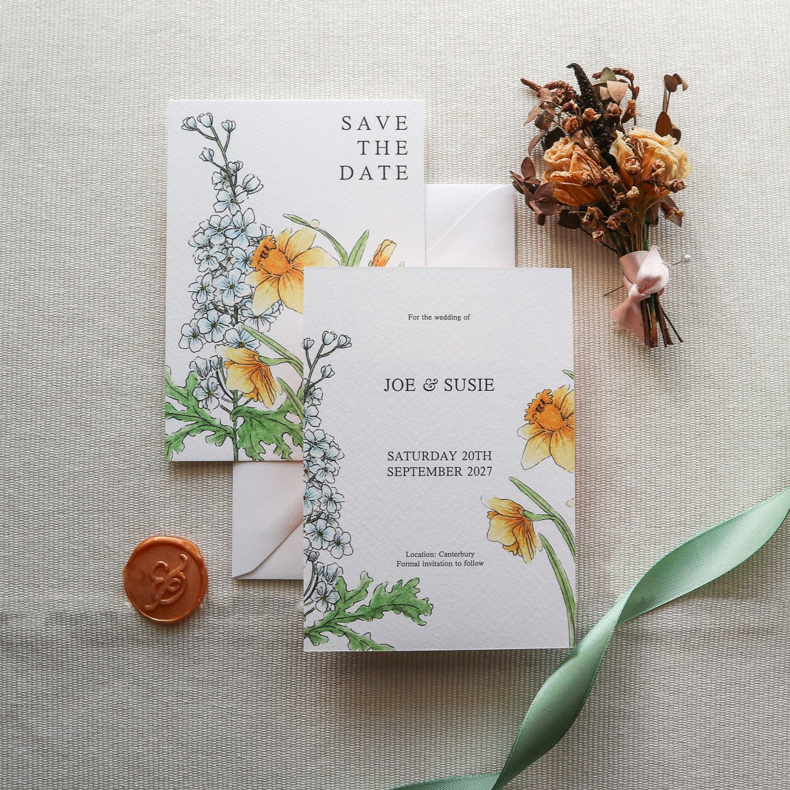 Birth Flower Wedding Invitation SAMPLE PACK