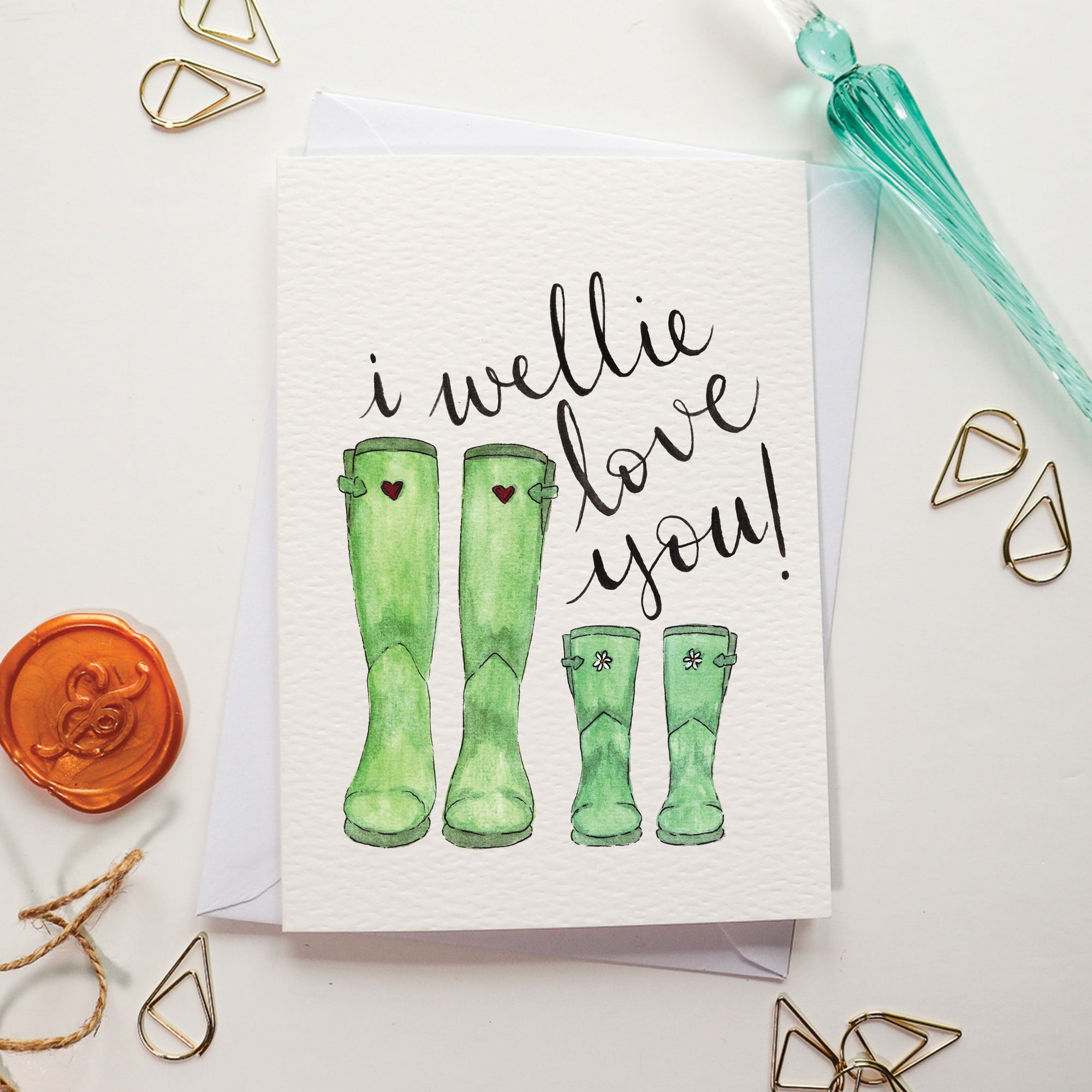 I Wellie Love You Mothers/Fathers Day Card