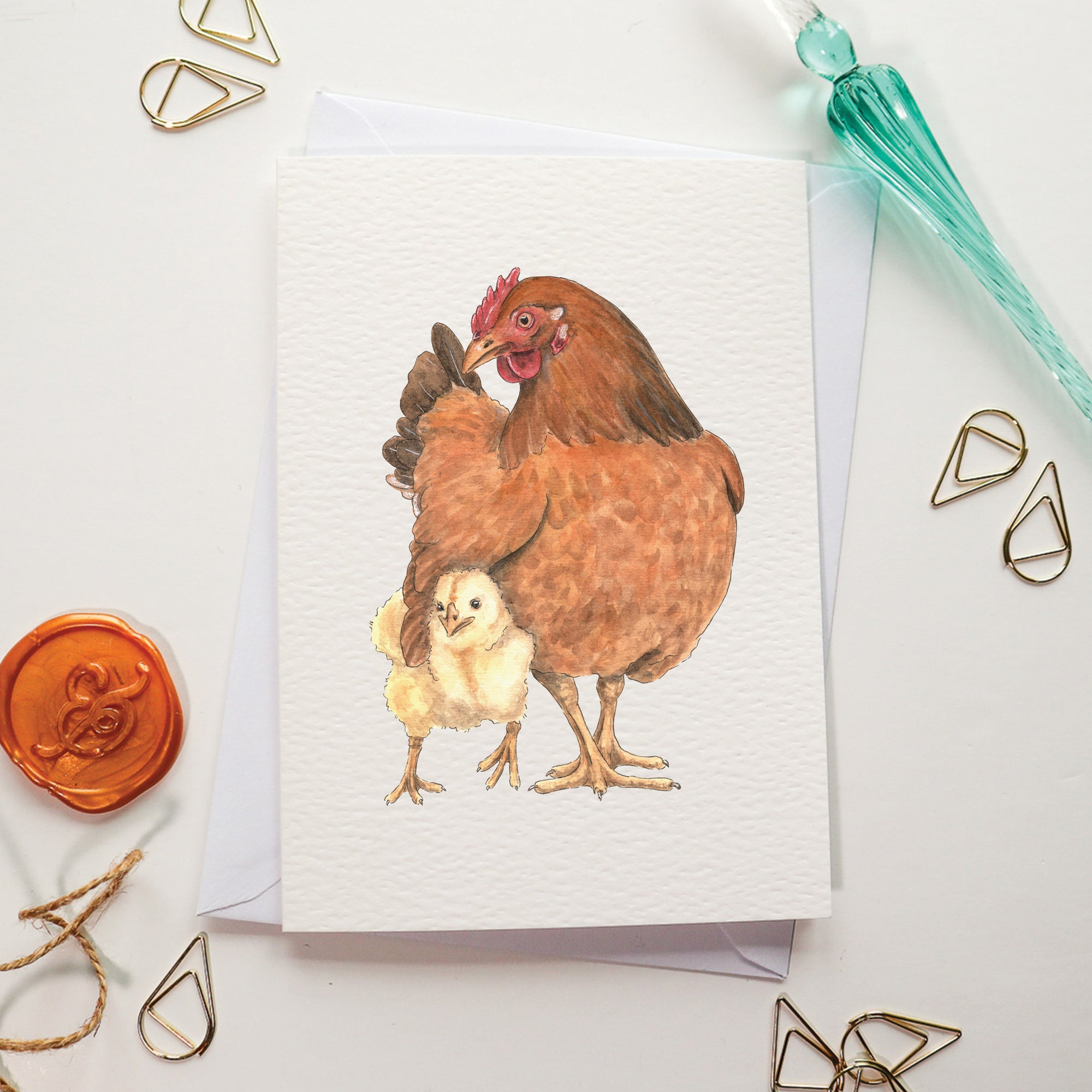 Hen & Chick Card
