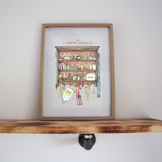 The Lambing Shelves Print