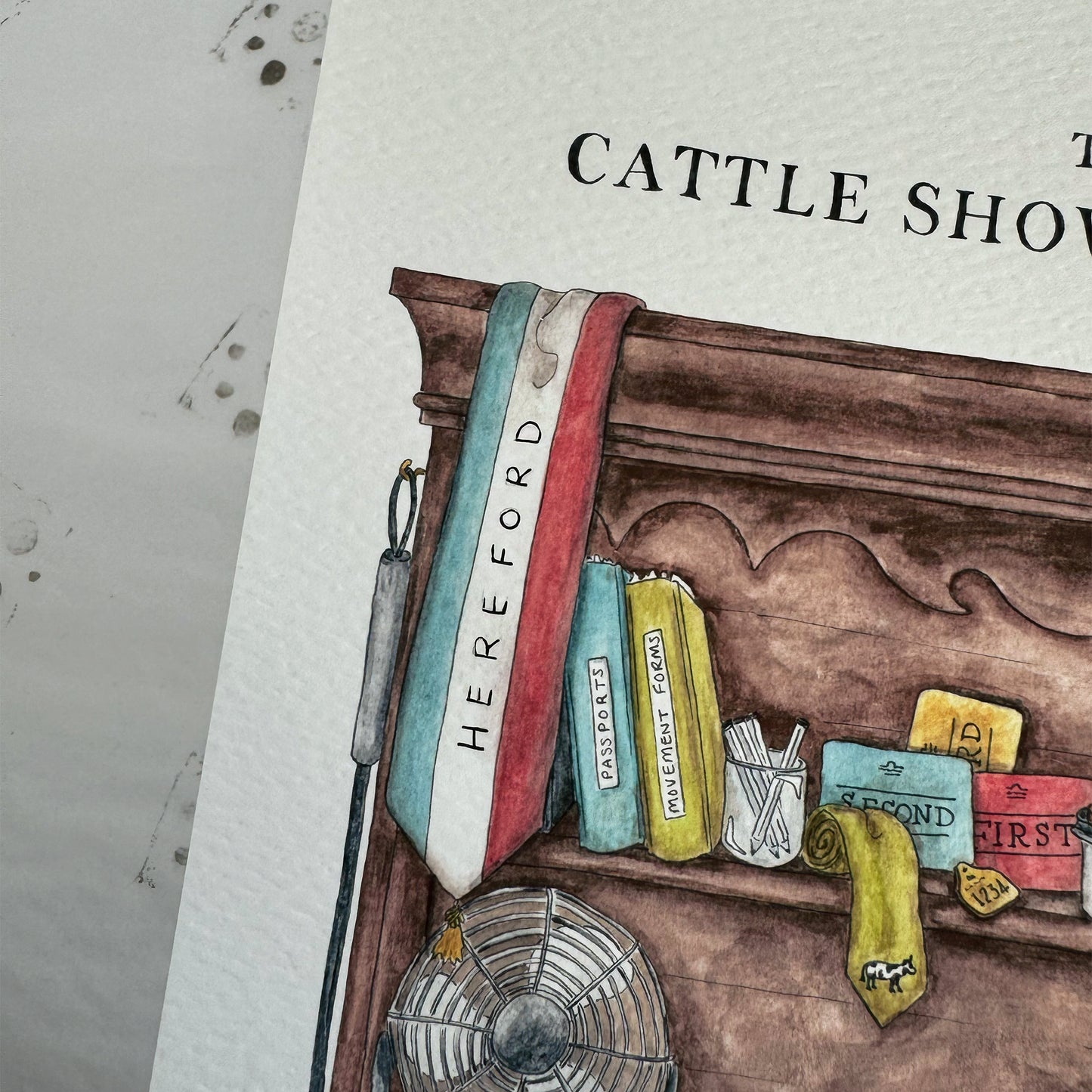 The Cattle Showing Shelves Print