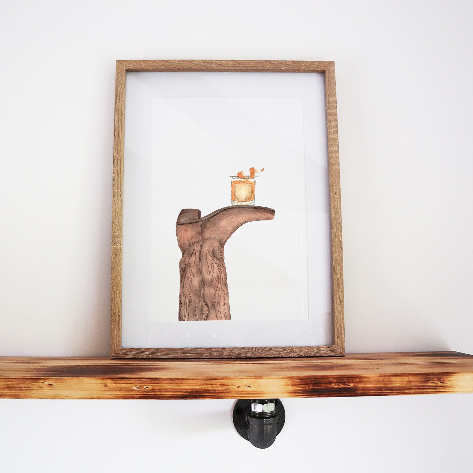 Boots & Booze Cowgirl Print
