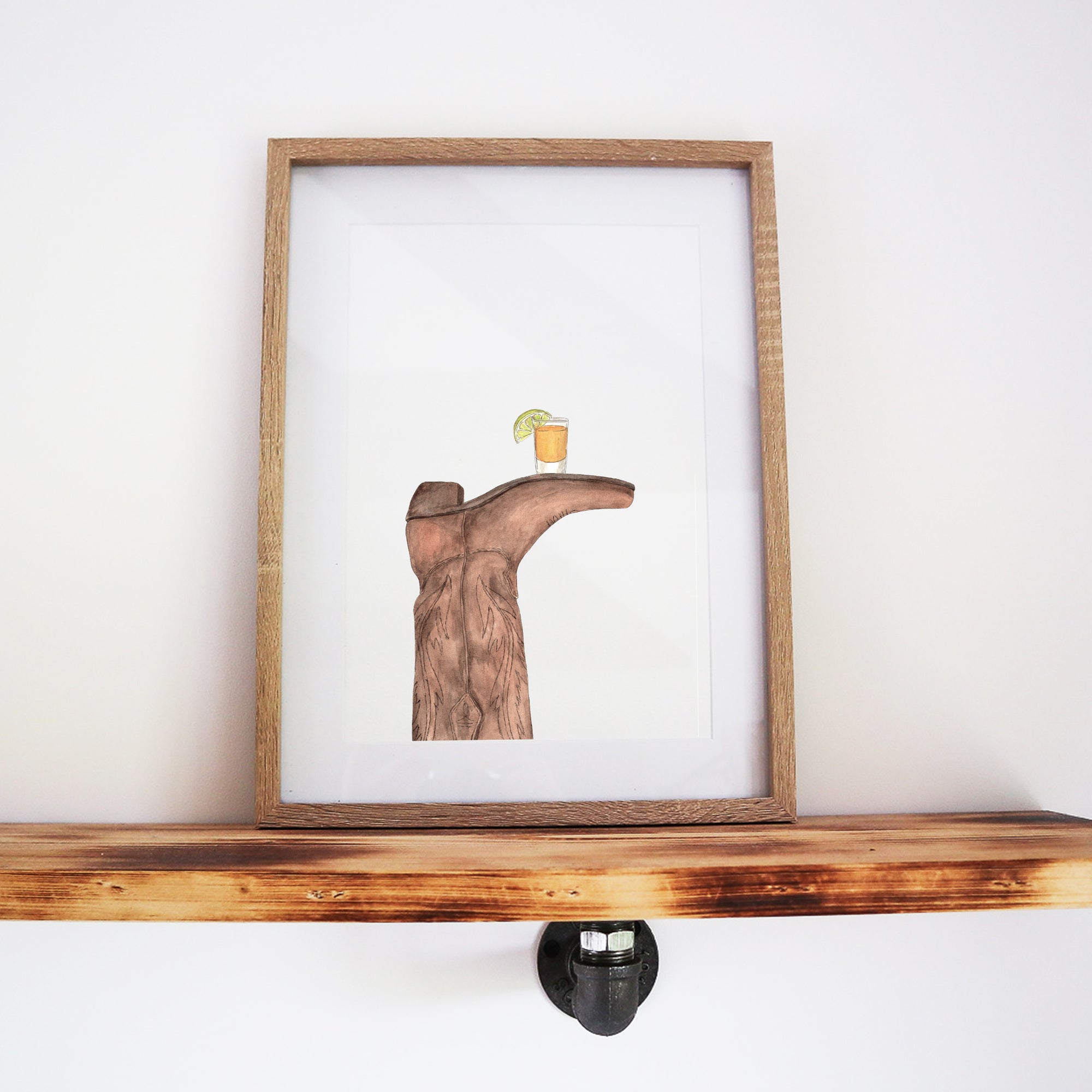 Boots & Booze Cowgirl Print