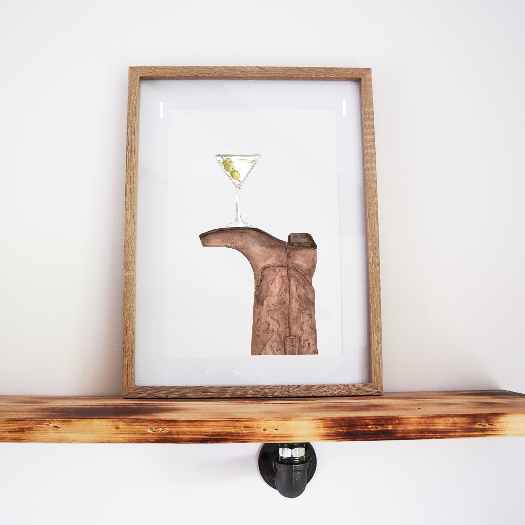 Boots & Booze Cowboy Print