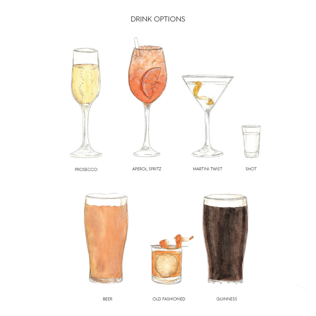 Boots & Booze Her Wellington Stripe Print