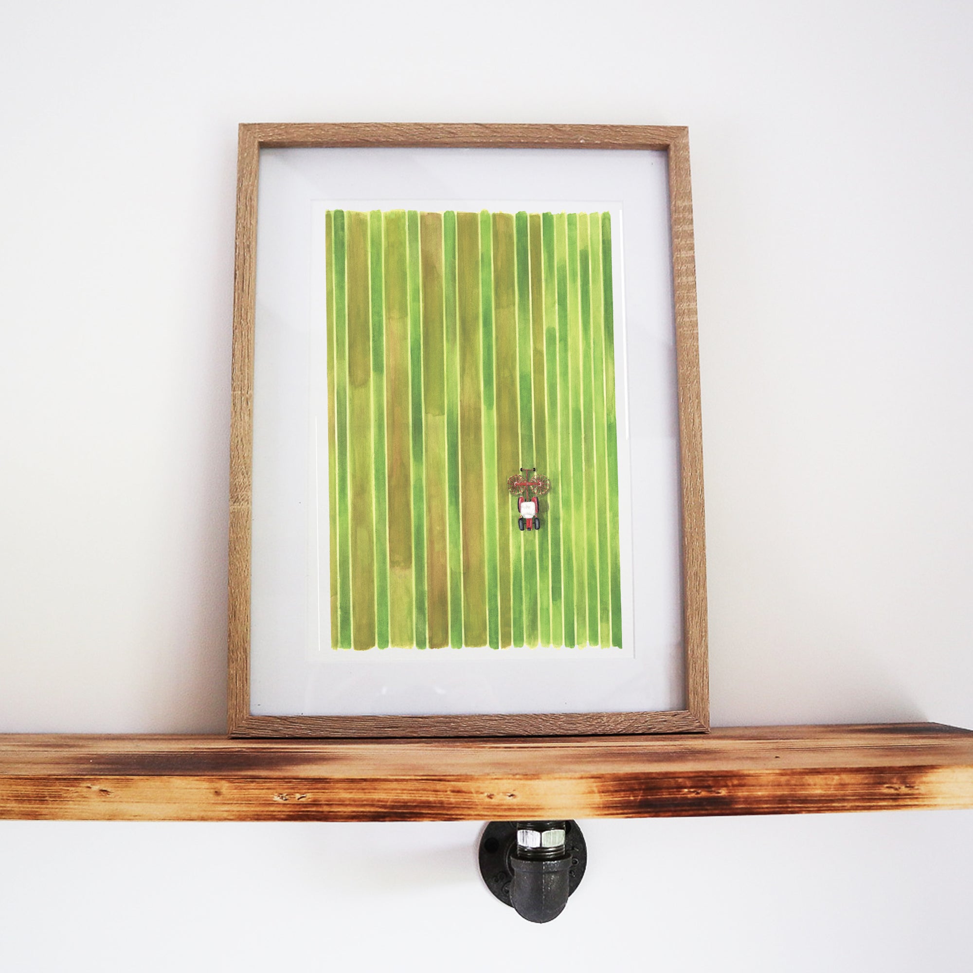 Raking the Land Print