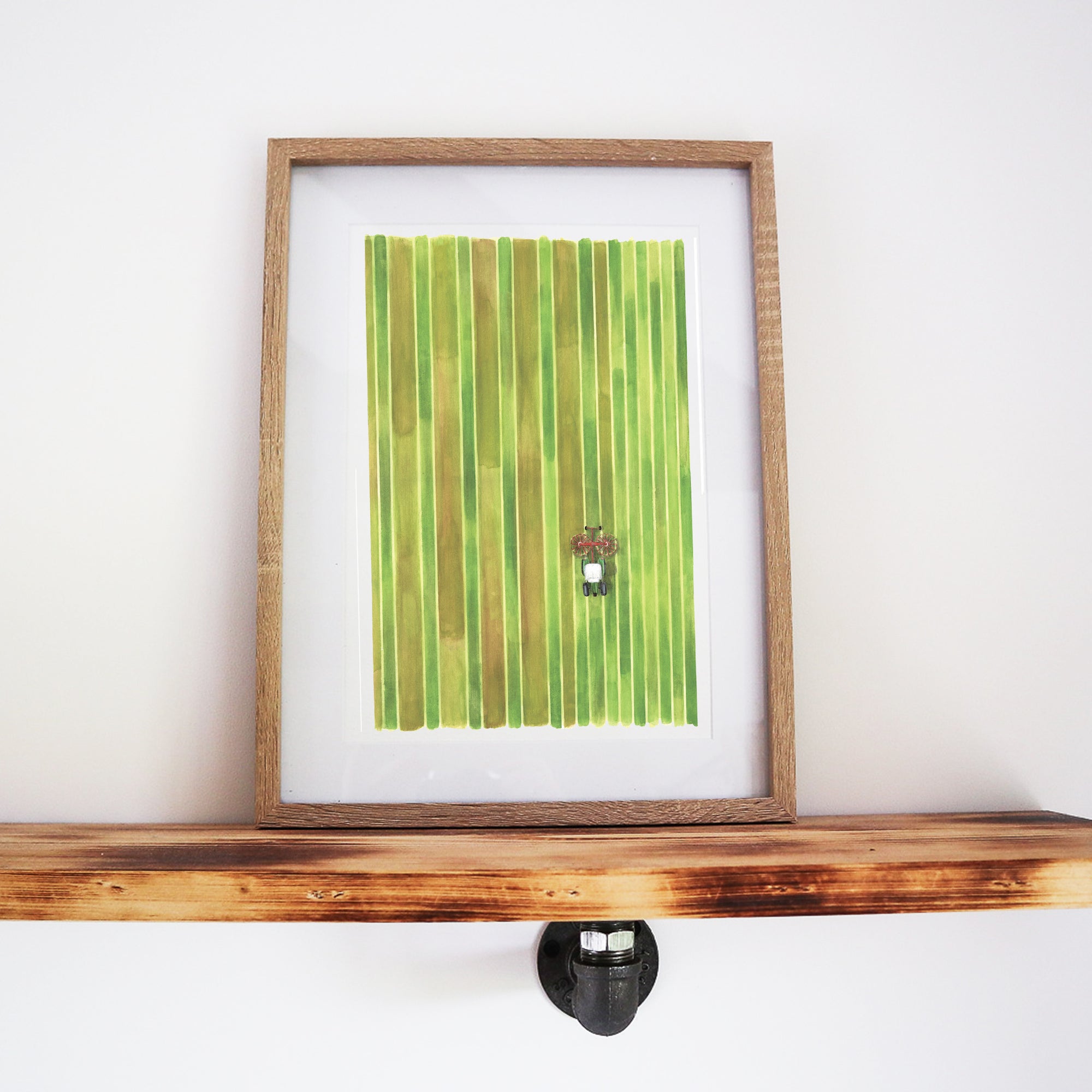 Raking the Land Print