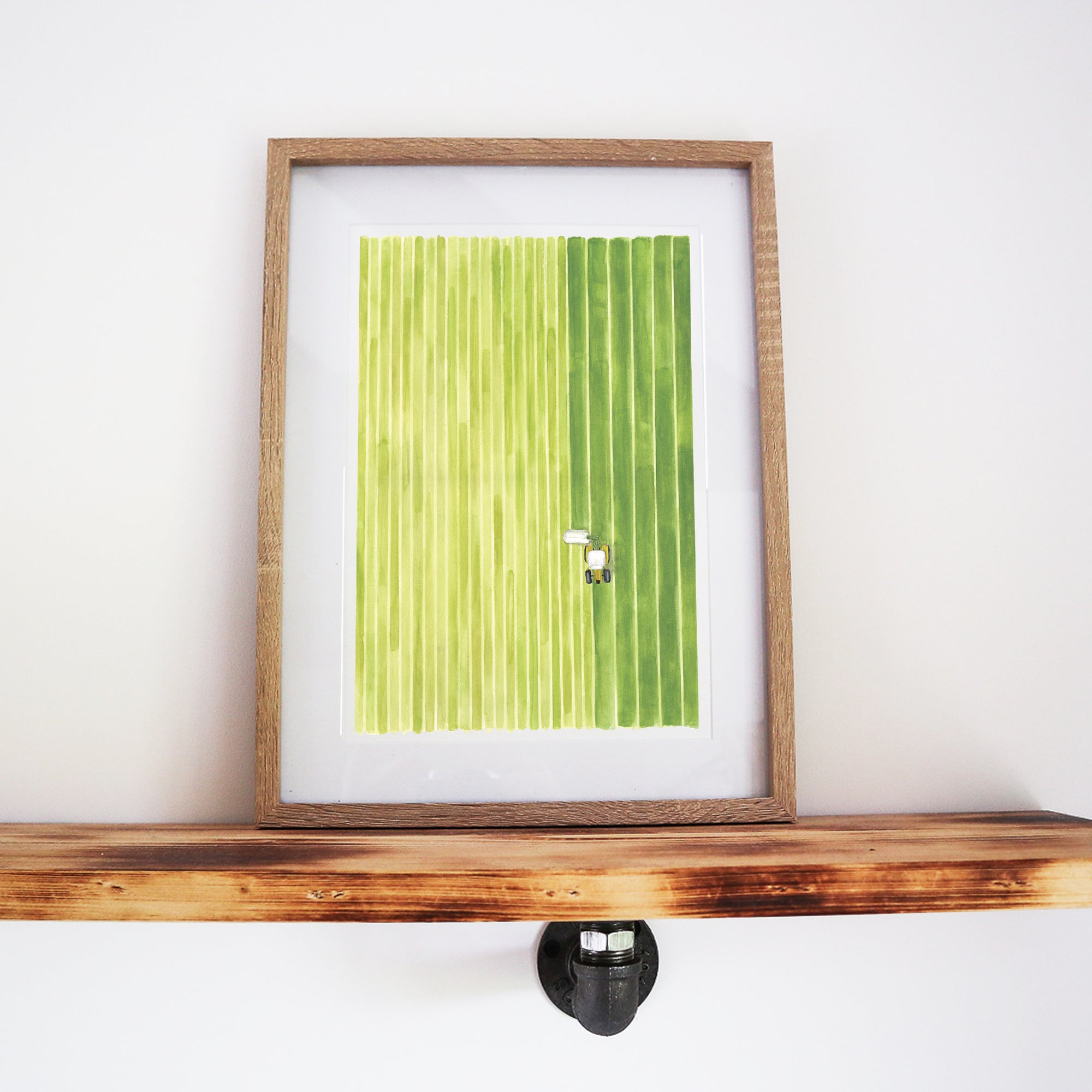Mowing the Land Print