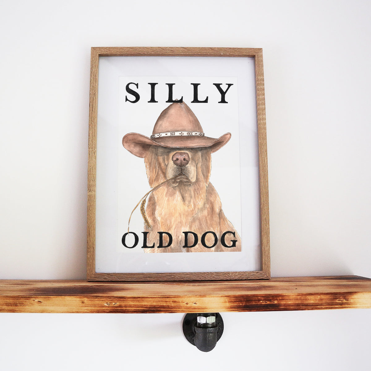 Silly Old Dog Print