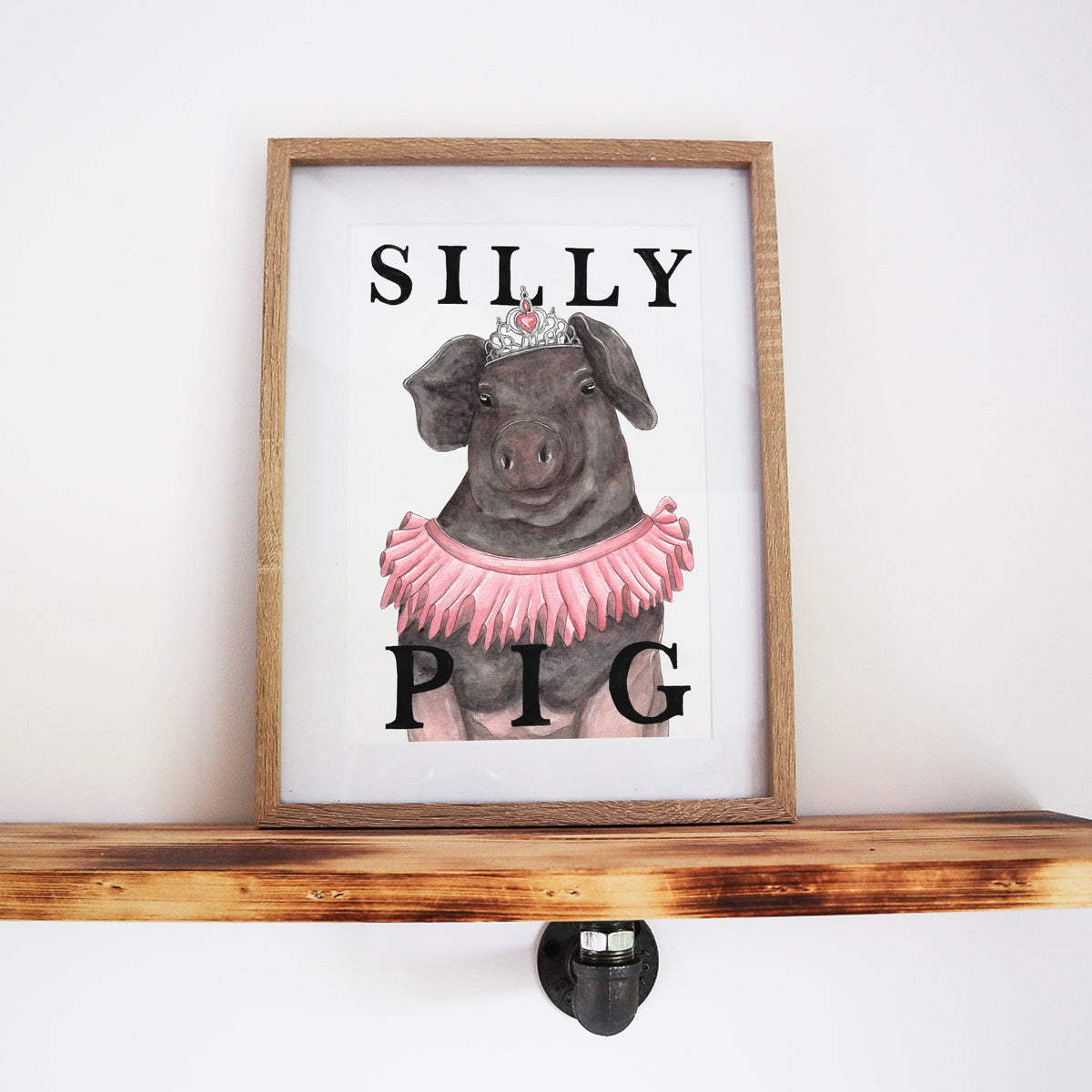 Silly Pig Print