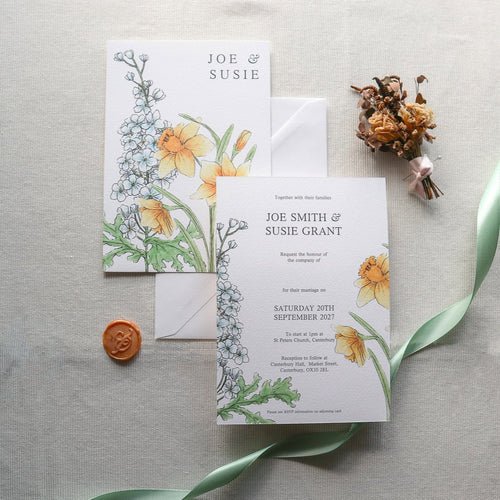 Birth Flower Wedding Invitation SAMPLE PACK