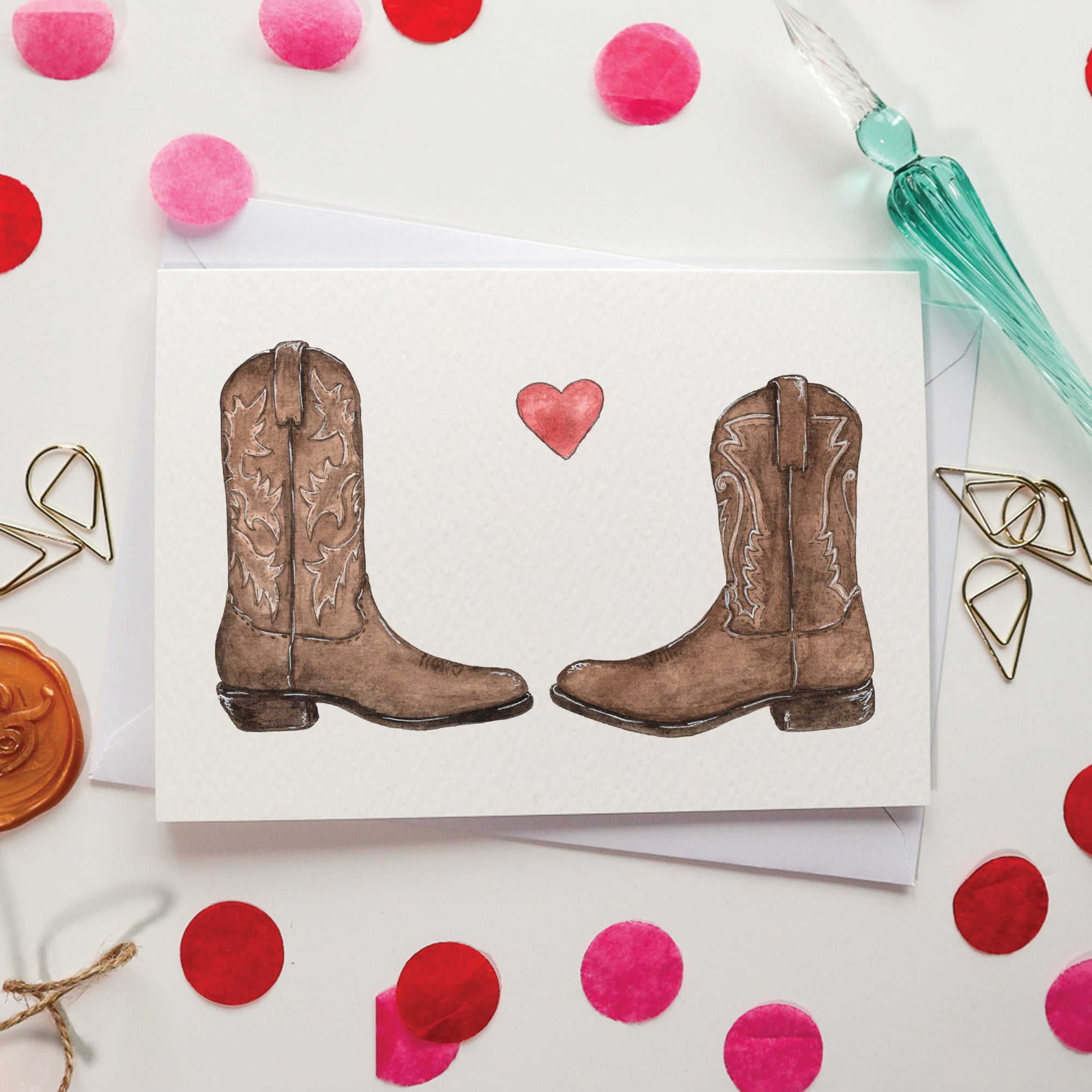 Cowboy Kisses Card