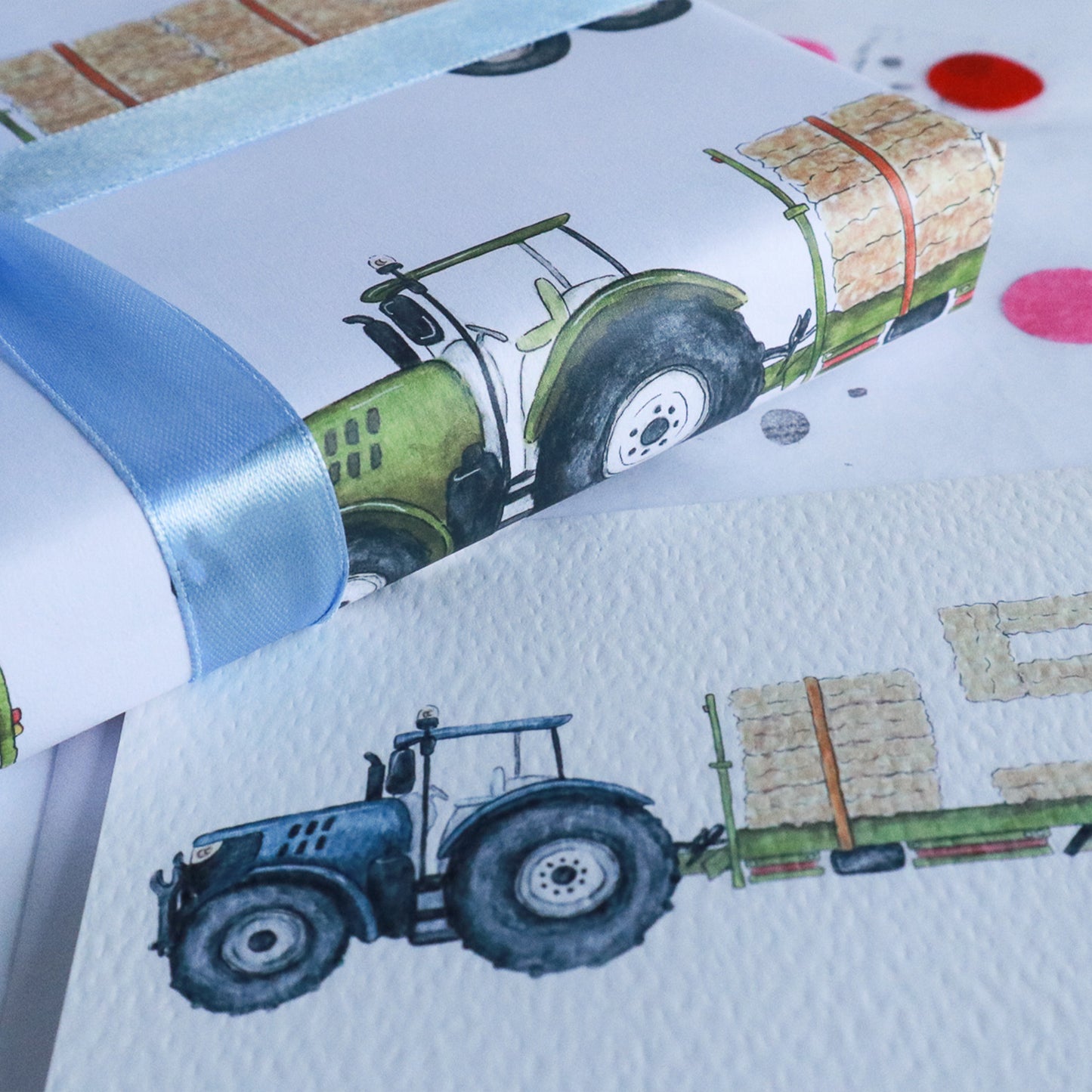 Tractor and Trailer Wrapping Paper Sheet