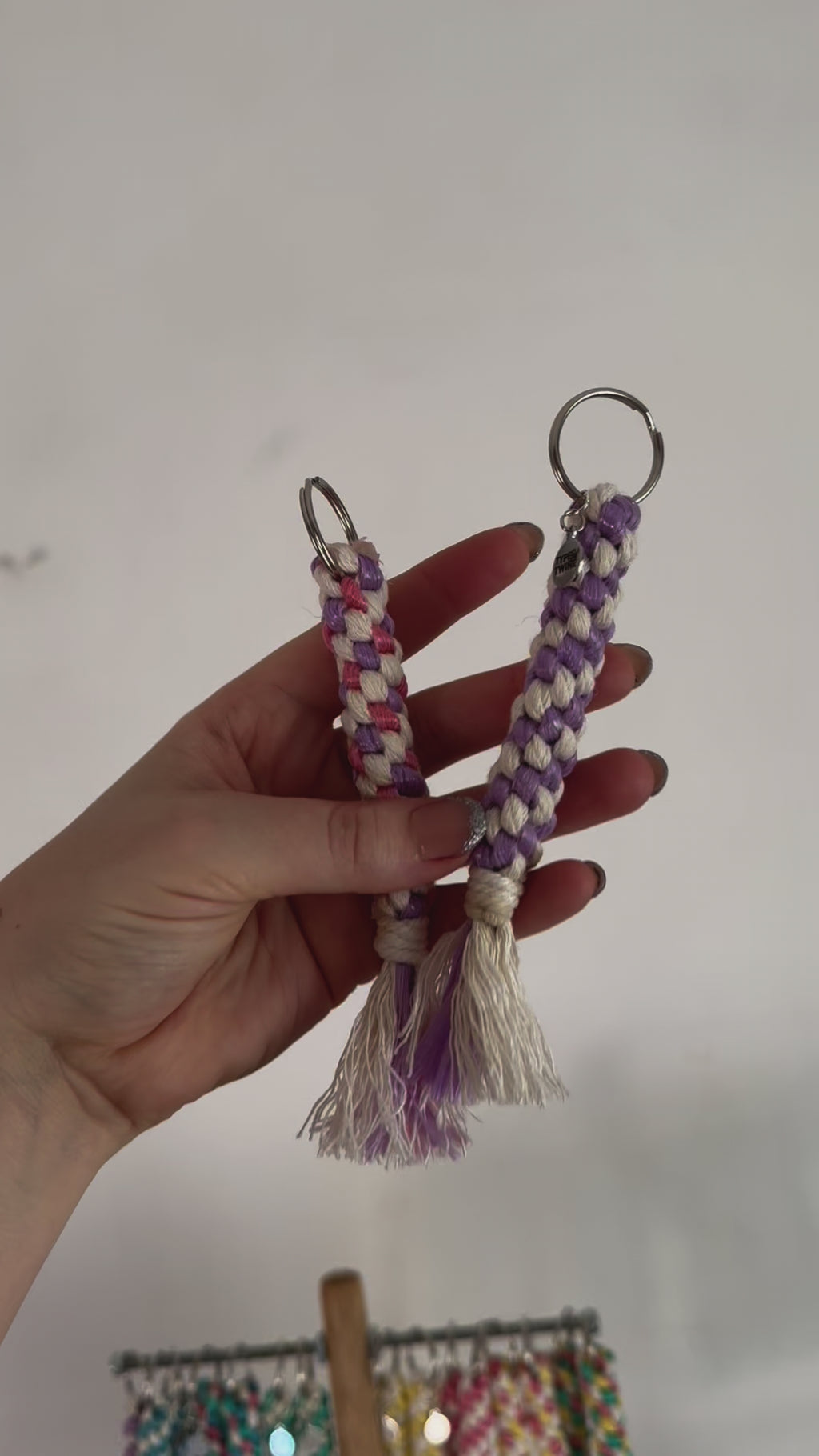 Recycled Baler Twine Macrame Keychains