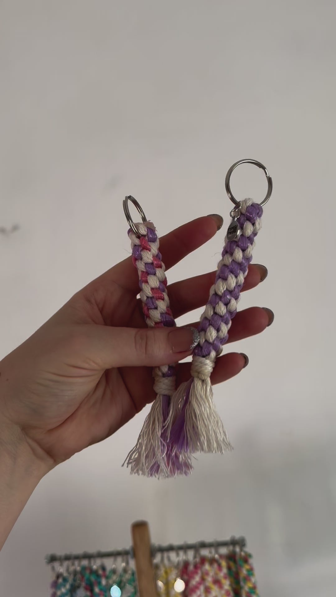 Recycled Baler Twine Macrame Keychains
